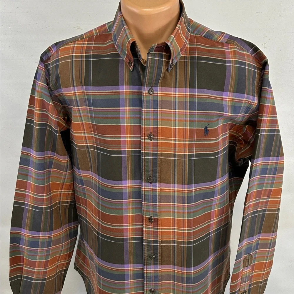 Ralph Lauren long sleeve button down collar shirt.  L - Picture 2 of 7